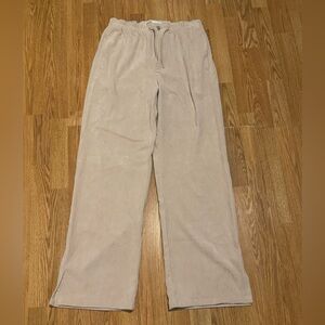 Zara Cream Corduroy pants with tie